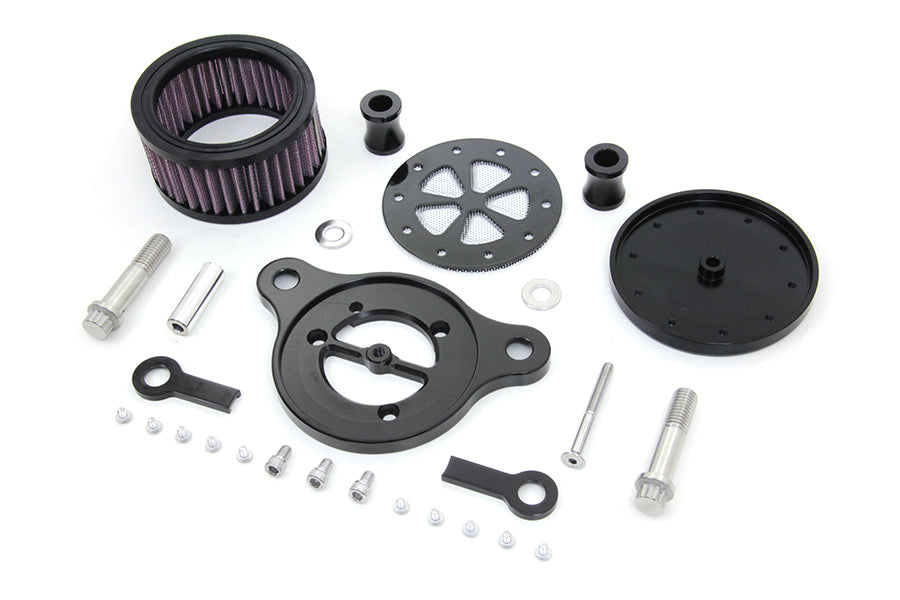 Wyatt Gatling Chrome Air Cleaner Kit with 5-Spoke Design for Harley Davidson XL Models