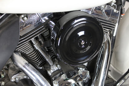 Wyatt Gatling 34-0262 8-inch Round Air Cleaner Kit for Harley Davidson FLH
