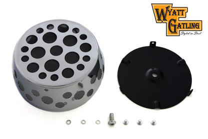 Wyatt Gatling Swiss Cheese Mesh Air Cleaner Cover - 6.5 Inch Diameter