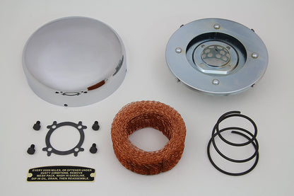 Wyatt Gatling 34-0282 1936 Style Dome Air Cleaner Kit for Harley Davidson EL & FL Models