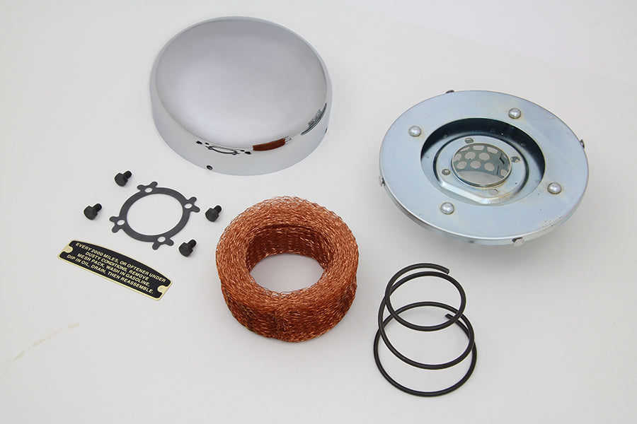 Wyatt Gatling 34-0282 1936 Style Dome Air Cleaner Kit for Harley Davidson EL & FL Models