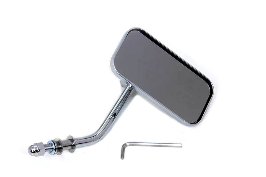 Wyatt Gatling 60-0011D Chrome Rectangle Mirror for Harley Davidson (1965-1974 Models)