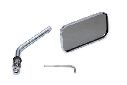 Wyatt Gatling 60-0011D Chrome Rectangle Mirror for Harley Davidson (1965-1974 Models)