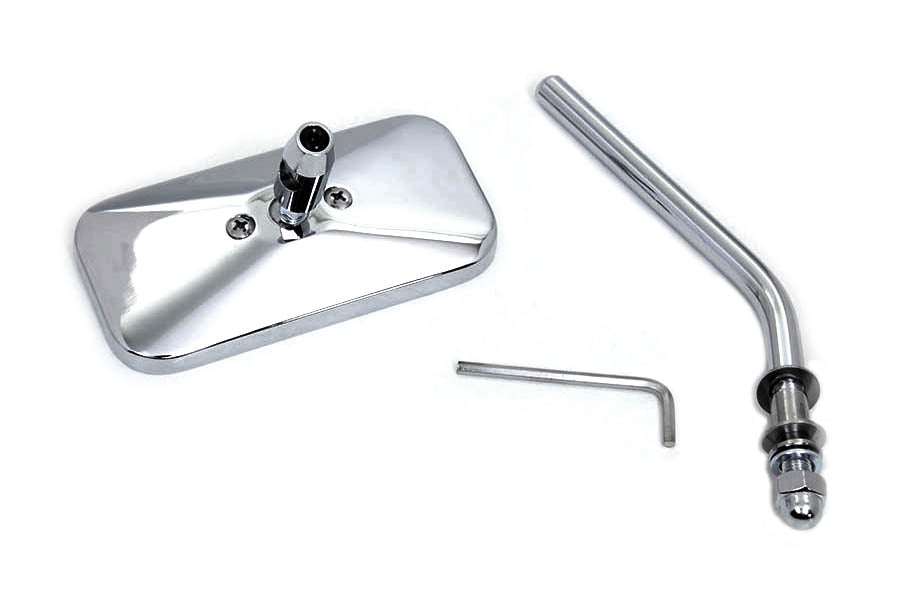 Wyatt Gatling 60-0011D Chrome Rectangle Mirror for Harley Davidson (1965-1974 Models)