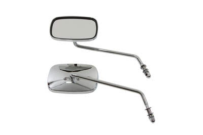 Wyatt Gatling Replica Swivel Mirror Set with Long Stem Chrome for Harley Davidson (1965-1974)