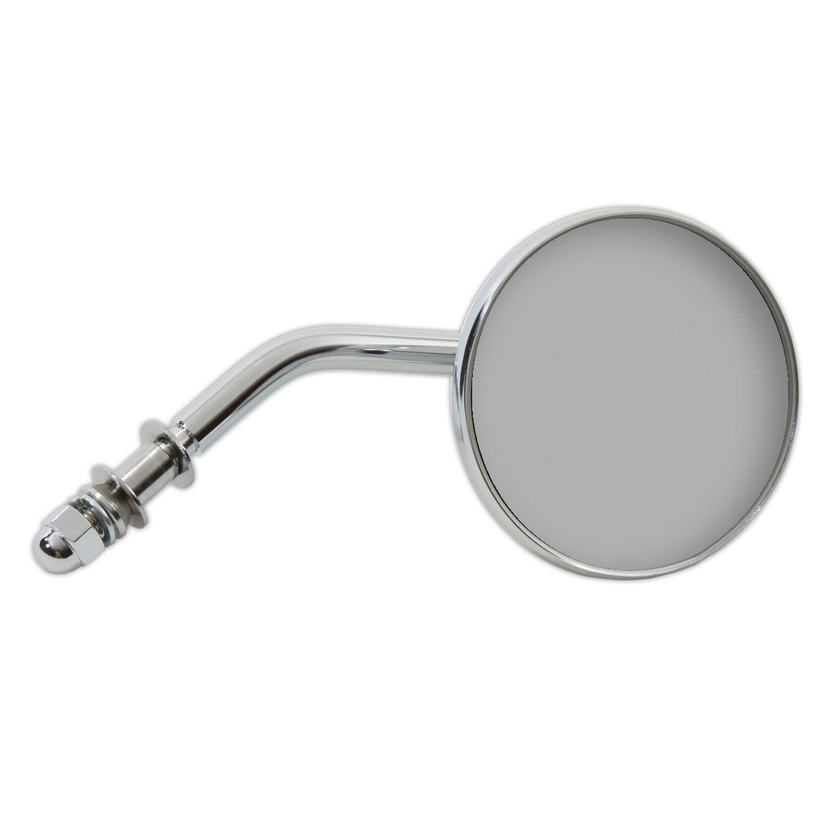 Wyatt Gatling Chrome 3 Inch Round Mini Mirror with Stock Stem for Harley Davidson (Part #60-0016)