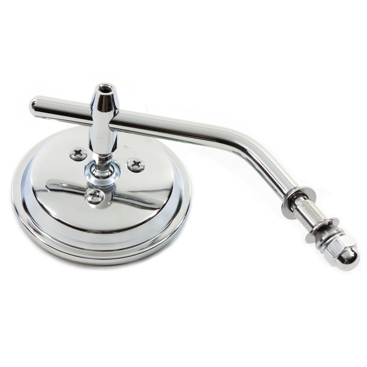 Wyatt Gatling Chrome 3 Inch Round Mini Mirror with Stock Stem for Harley Davidson (Part #60-0016)