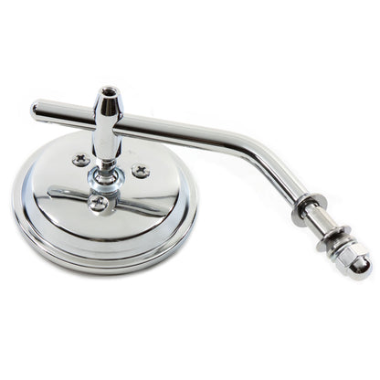 Wyatt Gatling Chrome 3 Inch Round Mini Mirror with Stock Stem for Harley Davidson (Part #60-0016)