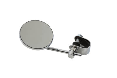 Wyatt Gatling Part 72271D Chrome 3-Inch Round Mini Mirror with Clamp on Stem