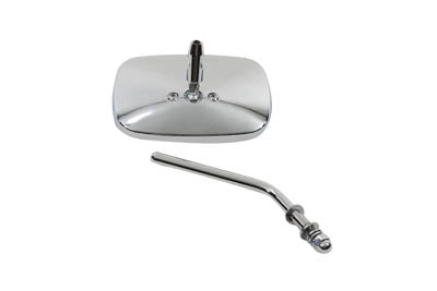 Wyatt Gatling Chrome Replica Swivel Mirror with Short Stem for Harley Davidson (Part #60-0001)