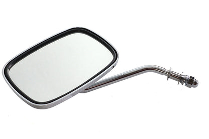 Wyatt Gatling Chrome Replica Swivel Mirror with Short Billet Stem for Harley Davidson