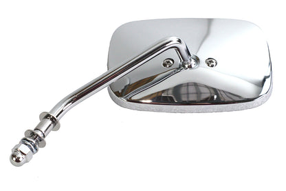 Wyatt Gatling Chrome Replica Swivel Mirror with Short Billet Stem for Harley Davidson