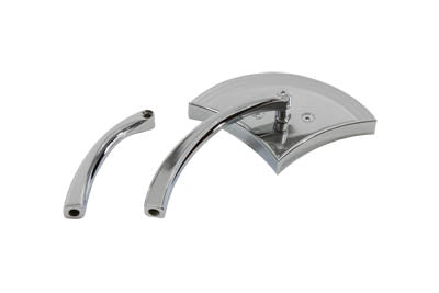 Wyatt Gatling 76023 Axe Mirror with Billet Stem Chrome for Harley Davidson (1965-1974)