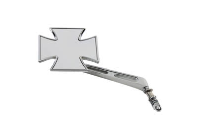 Wyatt Gatling Maltese Mirror with Girder Stem Chrome for Harley Davidson 1965-1974