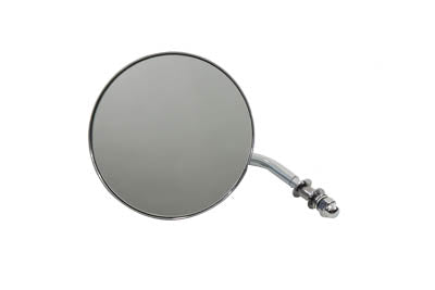Wyatt Gatling 4-1/2 inch Round Chrome Mirror for Harley Davidson Motorcycles