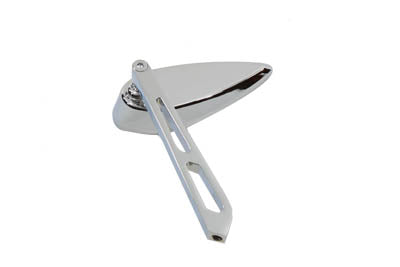 Wyatt Gatling Micro Teardrop Mirror with Billet Slotted Stem for Harley Davidson