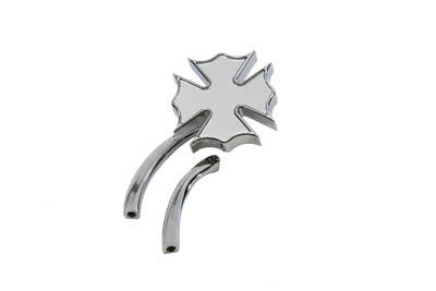 Wyatt Gatling Chrome Fire Fighter Mirror with Billet Stems for Harley Davidson