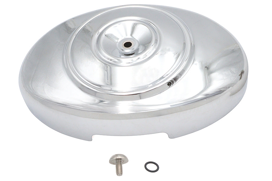 Wyatt Gatling Air Cleaner Cover Oval Chrome Part 76056 for Harley Davidson FXST & FLST Models