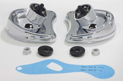 Wyatt Gatling Fairing Mount Mirror Set for Harley Davidson FLT Models