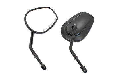 Wyatt Gatling Black Taper Convex Mirror Set for Left and Right Side