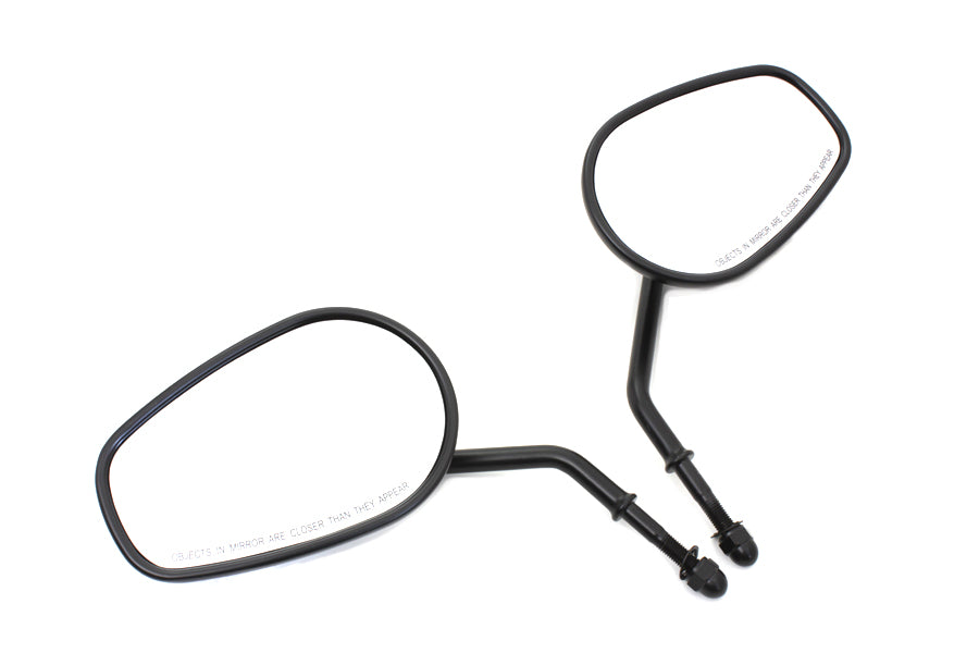 Wyatt Gatling Black Taper Convex Mirror Set for Left and Right Side