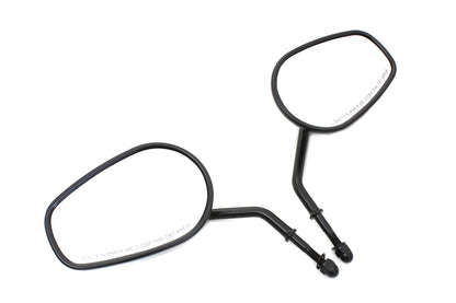 Wyatt Gatling Black Taper Convex Mirror Set for Left and Right Side