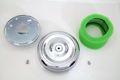 Wyatt Gatling 8 inch Round Air Cleaner Chrome for Harley Davidson XL (1988-1997)