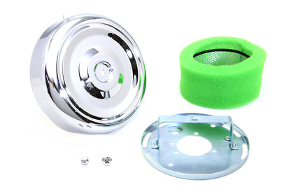 Wyatt Gatling 8 inch Round Air Cleaner Chrome for Harley Davidson XL (1988-1997)