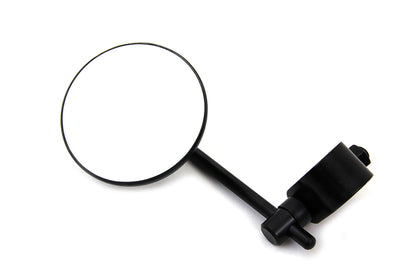 Wyatt Gatling Black 3-Inch Round Mini Mirror with Clamp on Stem – Compact and Durable