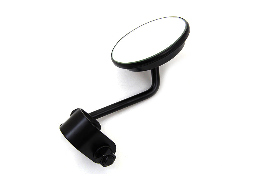 Wyatt Gatling Black 3-Inch Round Mini Mirror with Clamp on Stem – Compact and Durable