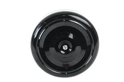 Wyatt Gatling 7 Inch Round Air Cleaner Kit with Black Cover for Harley Davidson FLH