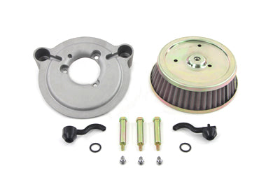 Wyatt Gatling EFI Air Cleaner and Backing Plate for Harley Davidson FXD and FXST Models