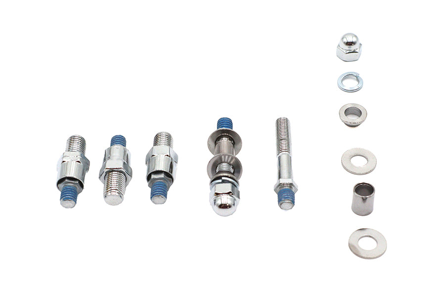 Wyatt Gatling HD-002 Metric Adapter Stem Kit for Honda, Yamaha, and Kawasaki Mirrors