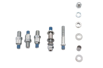 Wyatt Gatling HD-002 Metric Adapter Stem Kit for Honda, Yamaha, and Kawasaki Mirrors