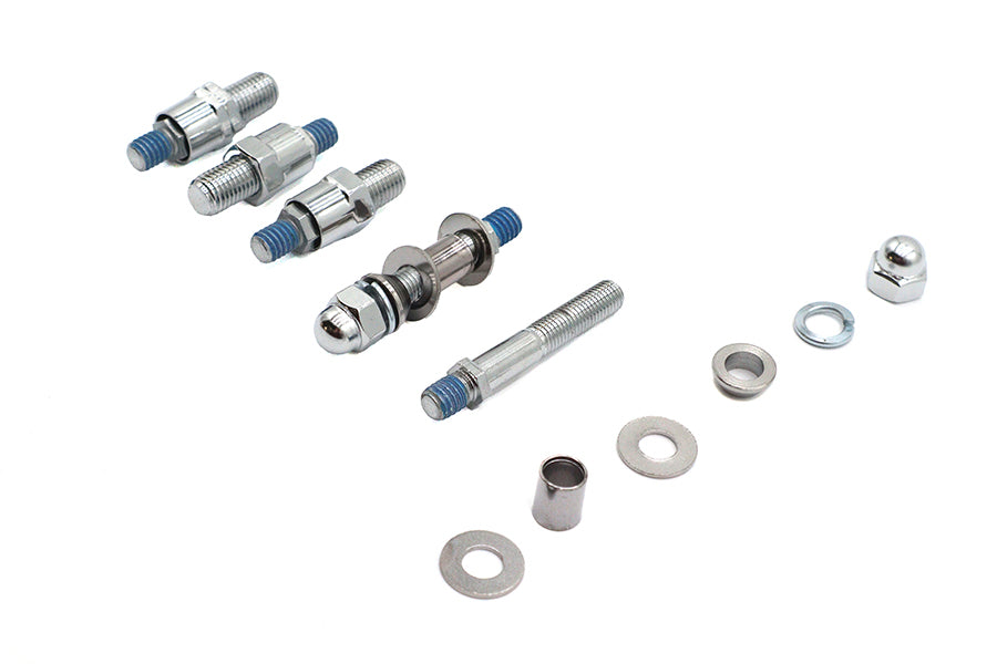 Wyatt Gatling HD-002 Metric Adapter Stem Kit for Honda, Yamaha, and Kawasaki Mirrors