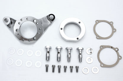 Wyatt Gatling Air Cleaner Bracket Kit Chrome Billet for Harley Davidson FLST (1993-2002)