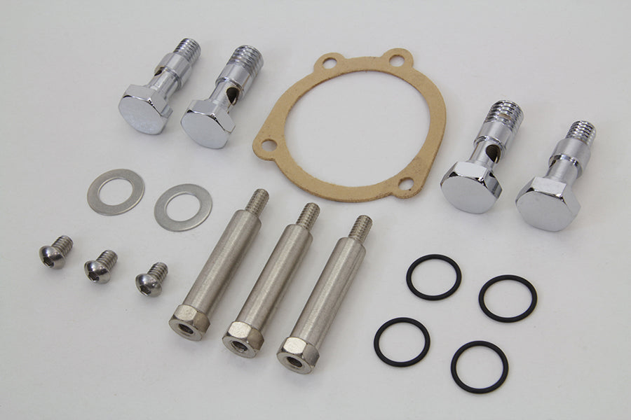 Wyatt Gatling Breather Bolt and Stud Set for Harley Davidson FXST and FLST Models