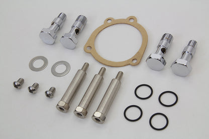 Wyatt Gatling Breather Bolt and Stud Set for Harley Davidson FXST and FLST Models