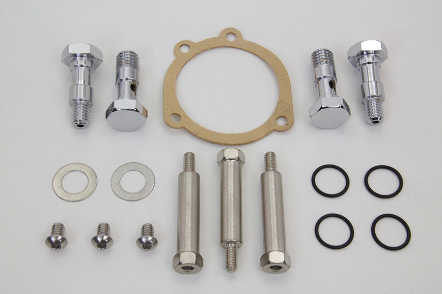 Wyatt Gatling Breather Bolt and Stud Set for Harley Davidson FXST and FLST Models