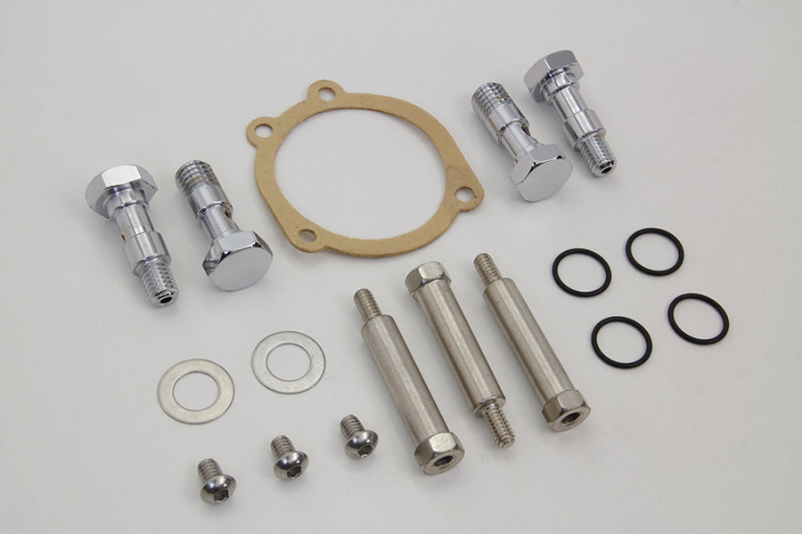 Wyatt Gatling Breather Bolt and Stud Set for Harley Davidson FXST and FLST Models