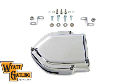 Wyatt Gatling V-Charger Air Cleaner Chrome for Harley Davidson FLT and FXR