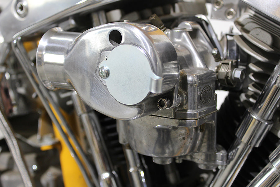 Wyatt Gatling Tourist Trophy Shorty Carburetor Air Snoot Polished Alloy