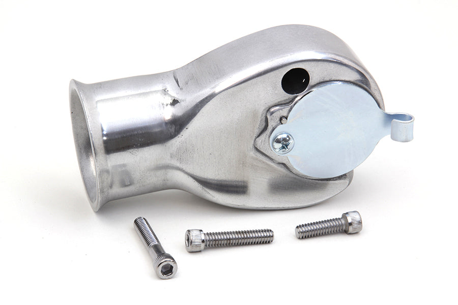 Wyatt Gatling Tourist Trophy Shorty Carburetor Air Snoot Polished Alloy