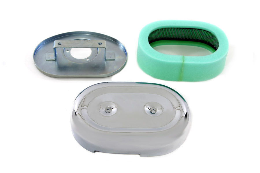 Wyatt Gatling 34-0475 Oval Air Cleaner Assembly for Harley Davidson XL Models