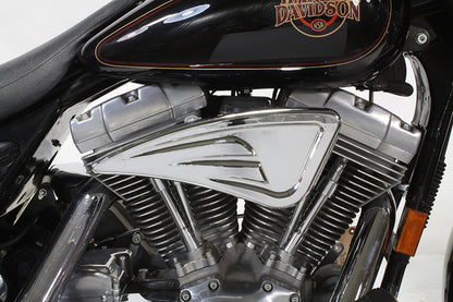 Wyatt Gatling Air Cleaner Kit for Harley Davidson FXST (1993-2002) – Chrome Billet with Filter Element Included