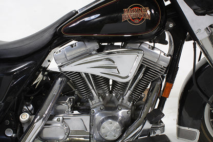 Wyatt Gatling Air Cleaner Kit for Harley Davidson FXST (1993-2002) – Chrome Billet with Filter Element Included