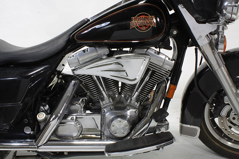 Wyatt Gatling Air Cleaner Kit for Harley Davidson FXST (1993-2002) – Chrome Billet with Filter Element Included