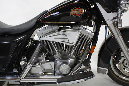 Wyatt Gatling Air Cleaner Kit for Harley Davidson FXST (1993-2002) – Chrome Billet with Filter Element Included