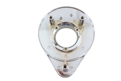 Wyatt Gatling Chrome Teardrop Air Cleaner Backing Plate for Harley Davidson FL Models