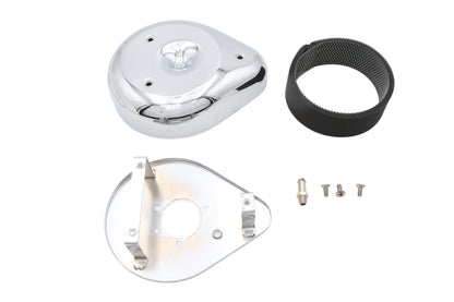 V-Twin Chrome Teardrop Air Cleaner Assembly for Harley XL Models